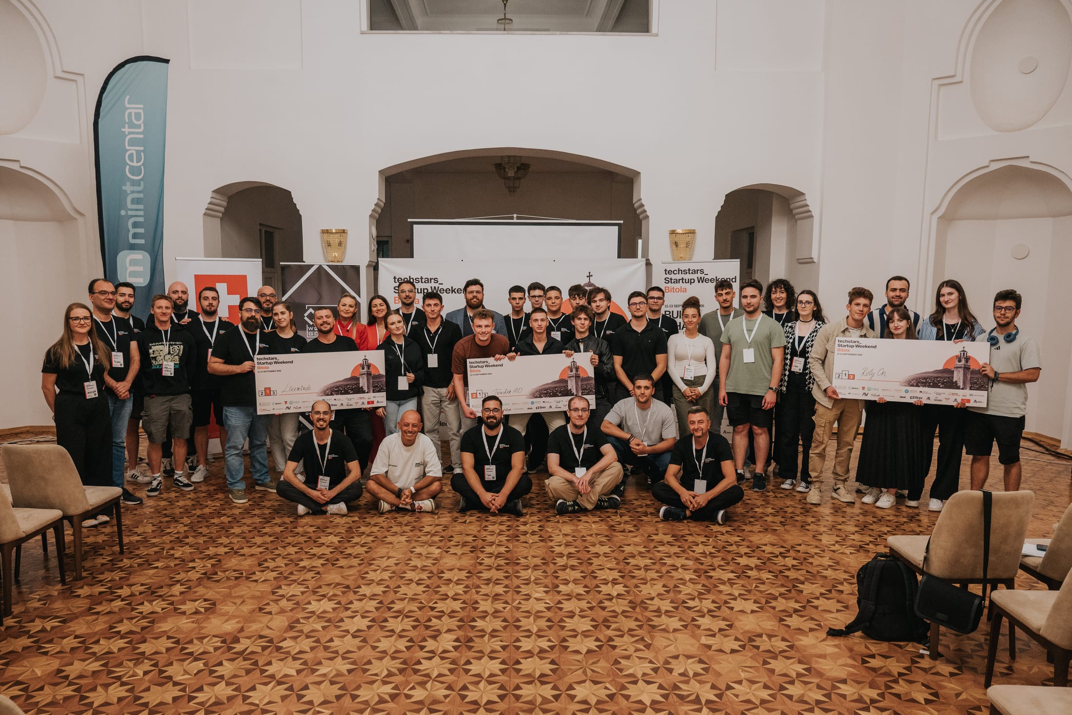 The Startup Weekend Bitola 2026 community together at the closing ceremony.
